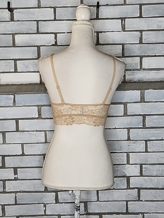 • NWT No Boundaries Women's Contour Lace Bralette Size Medium Toasted Almond - Picture 4 of 8